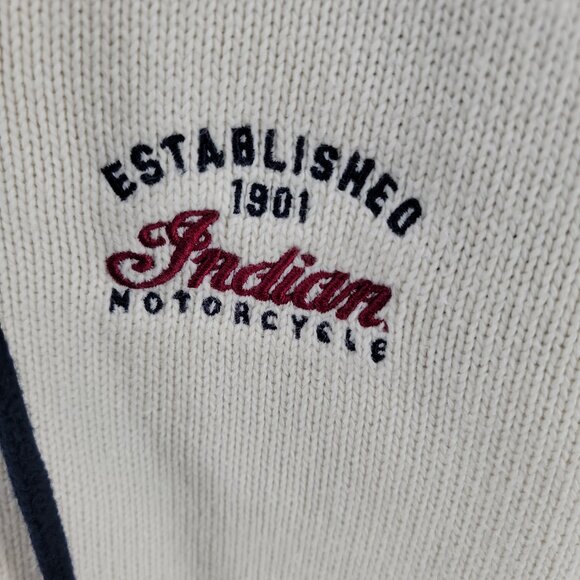 🏍️ Indian Motorcycle Hooded Zip Cardigan – Size S – Very Good Condition 🏍️ - Picture 6 of 13